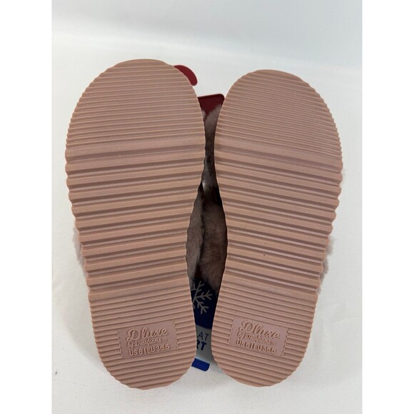 Dluxe by Dearfoams Women's Size 6 Slip On Sandal Slippers NWT - Picture 2 of 3